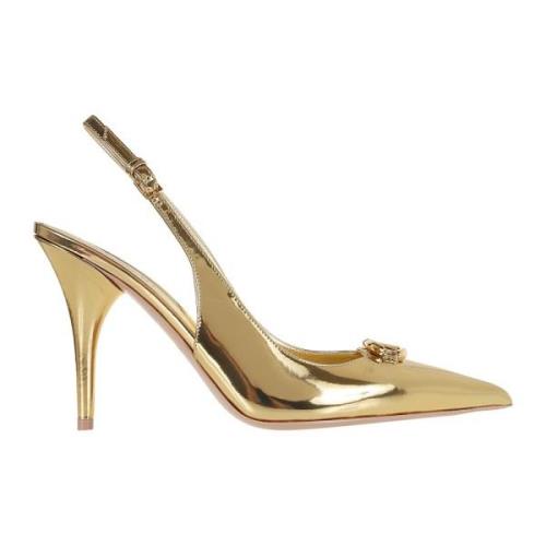 Gouden VLogo Slingback The Bold Edition Valentino Garavani , Yellow , ...