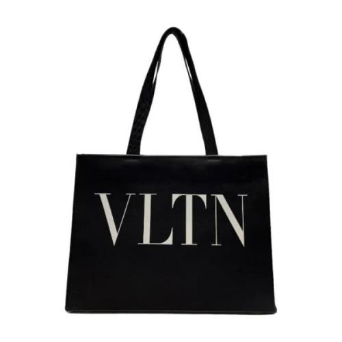 Pre-owned Leather totes Valentino Vintage , Black , Dames