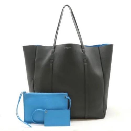 Pre-owned Leather totes Balenciaga Vintage , Blue , Dames