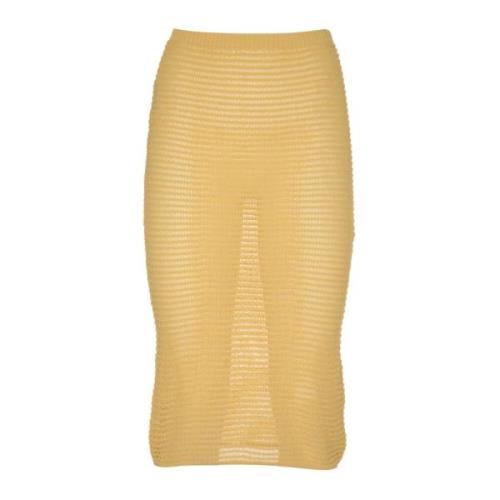 Gele Maan Rok Paloma Wool , Yellow , Dames