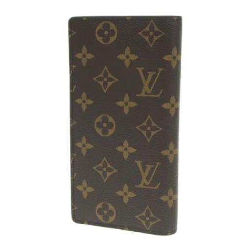 Pre-owned Leather wallets Louis Vuitton Vintage , Brown , Dames