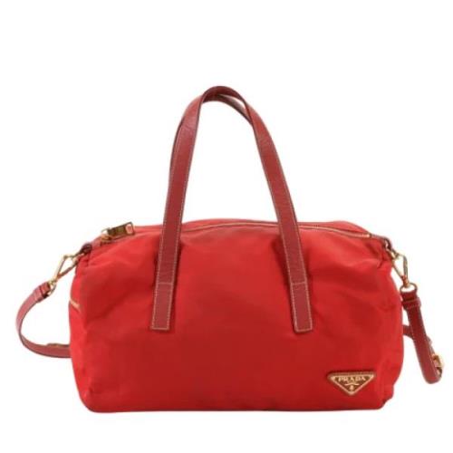 Pre-owned Leather prada-bags Prada Vintage , Red , Dames