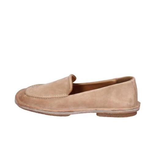 Suede Loafers voor Vrouwen Moma , Beige , Dames