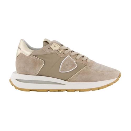 Haute Low Woman Sneakers Philippe Model , Beige , Dames