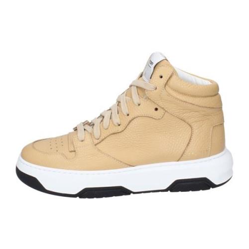 Leren Dames Sneakers Stijlvolle Schoenen Stokton , Beige , Dames