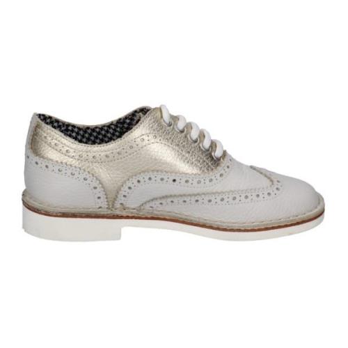 Elegante Leren Schoenen voor Vrouwen Pollini , Beige , Dames