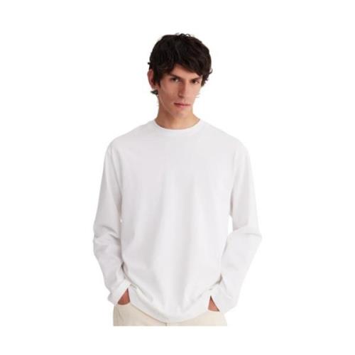 Wit Oversized Longsleeve T-shirt Róhe , White , Heren