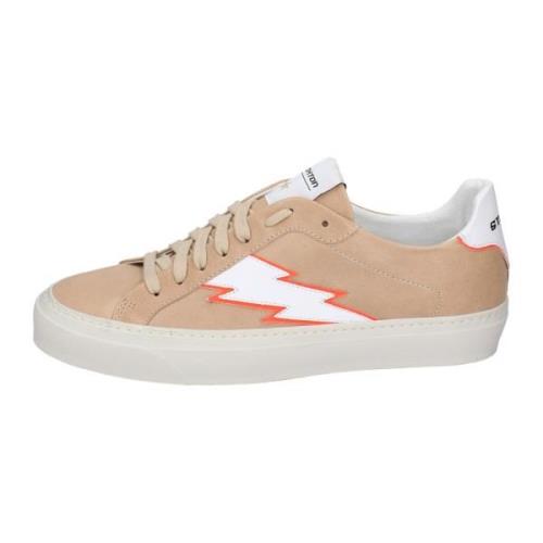 Leren Heren Sneakers Stokton , Beige , Heren