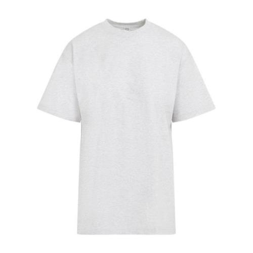 Lichtgrijs Melange Katoenen T-shirt TotêMe , Gray , Dames