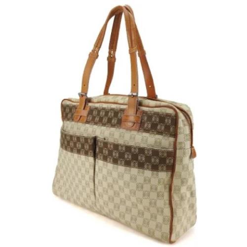 Pre-owned Fabric totes Loewe Pre-owned , Beige , Dames