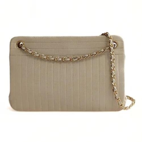 Pre-owned Canvas chanel-bags Chanel Vintage , Beige , Dames