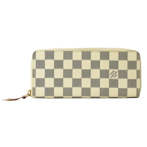 Pre-owned Canvas wallets Louis Vuitton Vintage , Beige , Dames