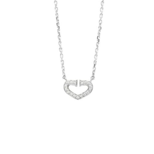 Pre-owned White Gold necklaces Cartier Vintage , Gray , Dames