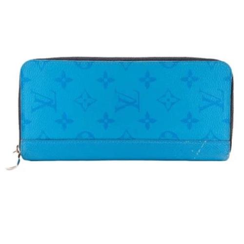 Pre-owned Leather wallets Louis Vuitton Vintage , Blue , Dames