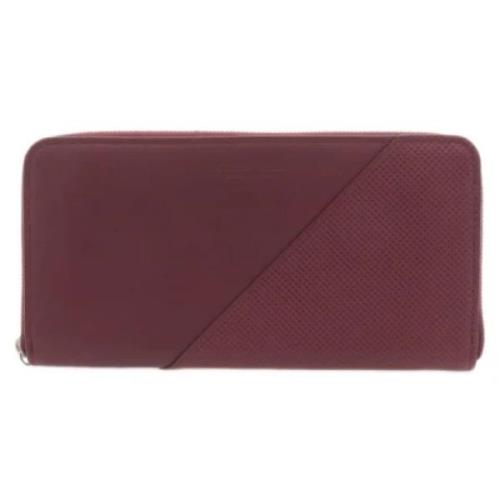 Pre-owned Leather wallets Bottega Veneta Vintage , Red , Dames