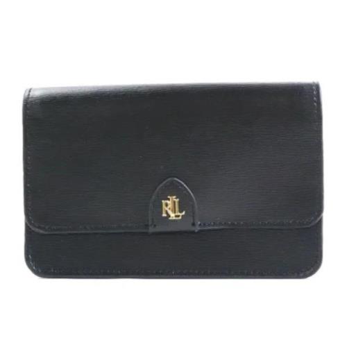 Pre-owned Leather shoulder-bags Ralph Lauren Pre-owned , Black , Dames