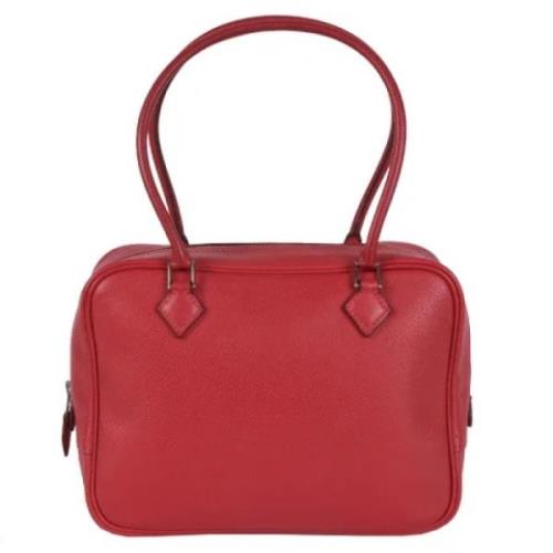 Pre-owned Leather handbags Hermès Vintage , Red , Dames