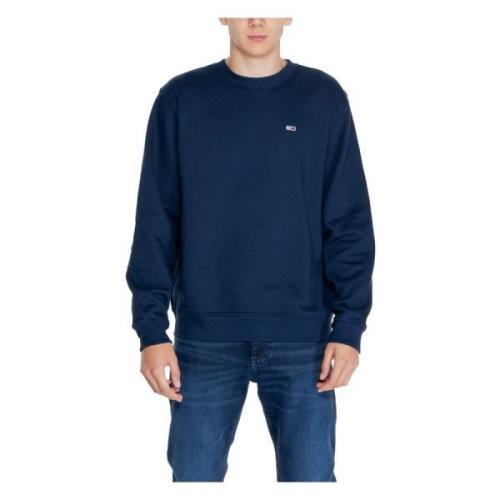 Blauwe Sweatshirt met Lange Mouwen Tommy Hilfiger , Blue , Heren