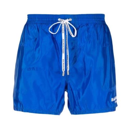 Beachwear Balmain , Blue , Heren