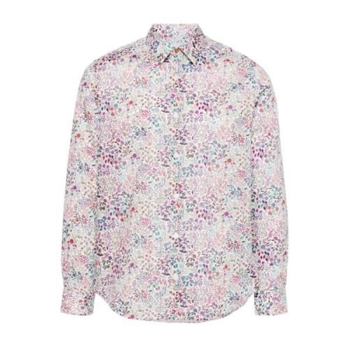 Bloemenprint Katoenen Overhemd Paul Smith , Multicolor , Heren