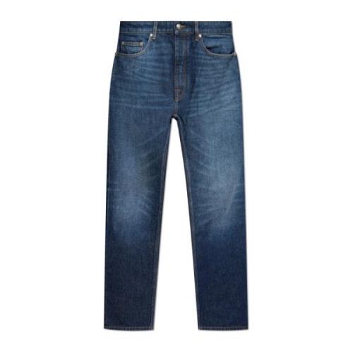 Tapered Leg Jeans Palm Angels , Blue , Heren