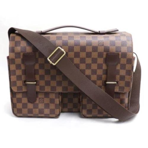 Pre-owned Fabric shoulder-bags Louis Vuitton Vintage , Brown , Dames