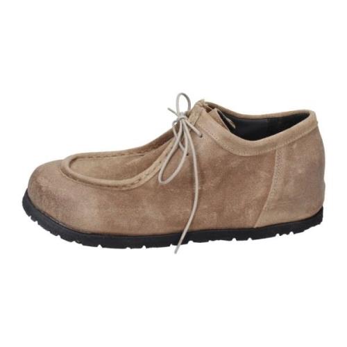 Suede Enkellaarzen voor vrouwen Moma , Beige , Dames