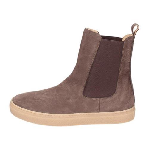 Nubuck Leren Enkellaarzen Mannen Stokton , Brown , Heren