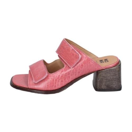 Leren sandalen voor vrouwen Moma , Pink , Dames