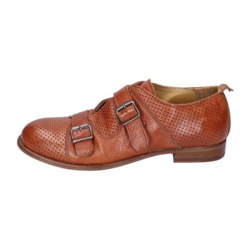 Vintage Leren Elegante Schoenen voor Vrouwen Moma , Brown , Dames