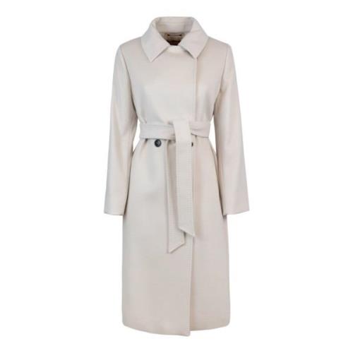 Klassieke dubbelrijige wollen jas Max Mara Studio , Beige , Dames