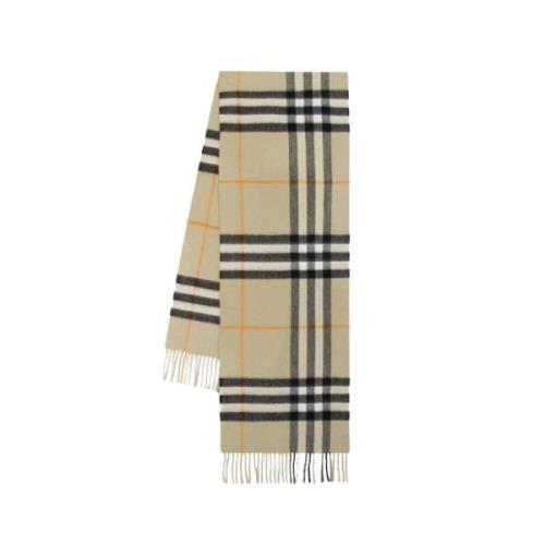 Kasjmier Ruit Sjaal - Grijs Burberry , Gray , Unisex