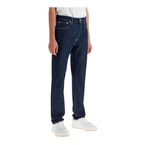 Slim Fit Bara Jeans Indigo Denim Kenzo , Blue , Heren