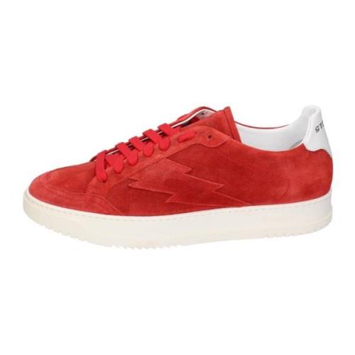 Suede Heren Sneakers Stokton , Red , Heren