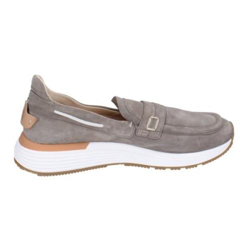 Suede Loafers voor Mannen Moma , Gray , Heren