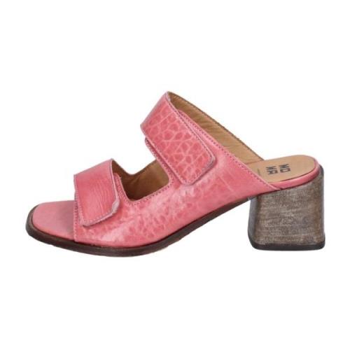 Leren sandalen voor vrouwen Moma , Pink , Dames