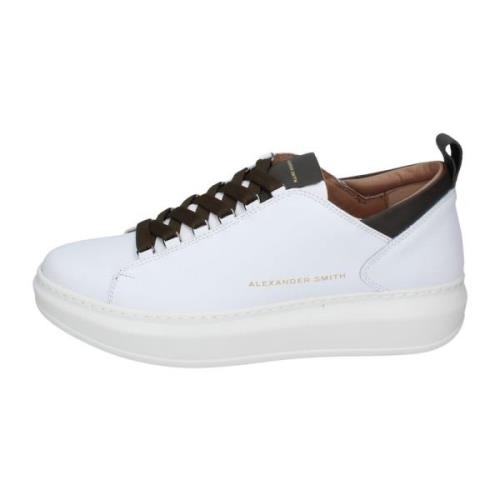 Leren Heren Sneakers Stijlvolle Schoenen Alexander Smith , White , Her...