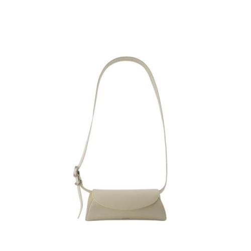 Eierschaal Leren Mini Portemonnee Jil Sander , White , Dames