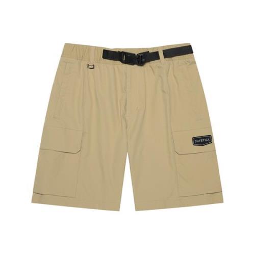 Cargo Katoenen Shorts Bruin Standaard Duvetica , Beige , Heren