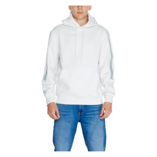 Herfst/Winter Heren Sweatshirt Logo Tape Calvin Klein Jeans , White , ...