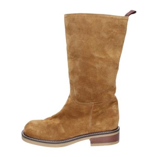 Suede Dameslaarzen Carmens , Brown , Dames