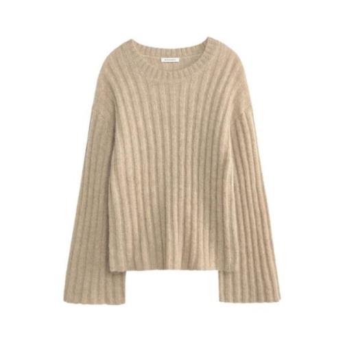 Beige Twill Mohair Pullover Cierra By Herenne Birger , Beige , Dames