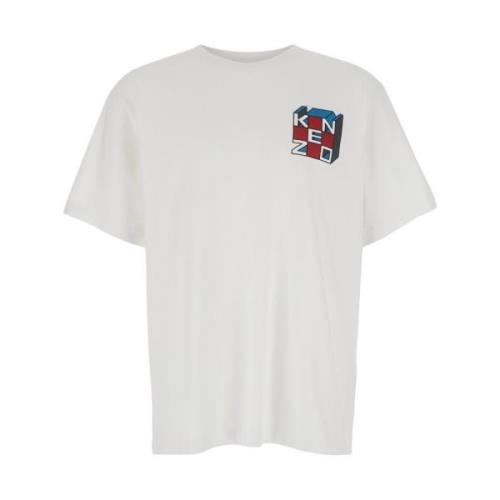 Witte T-shirts en Polos Oversize Kenzo , White , Heren