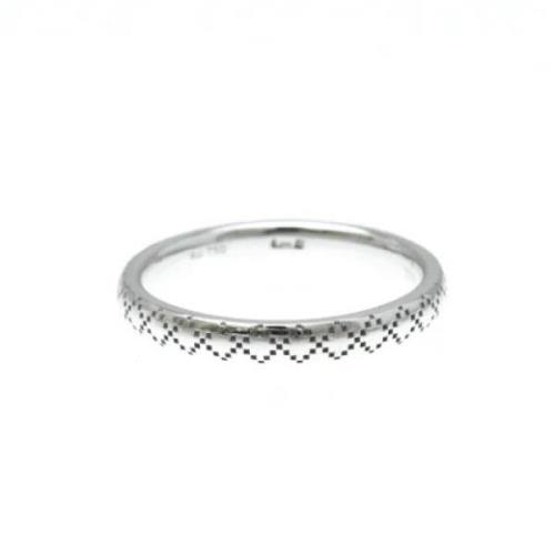 Pre-owned White Gold rings Gucci Vintage , Gray , Unisex