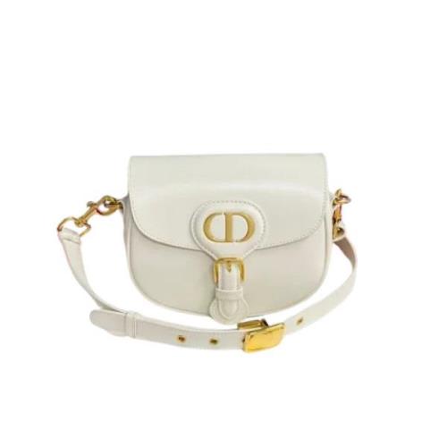 Pre-owned Leather dior-bags Dior Vintage , White , Dames