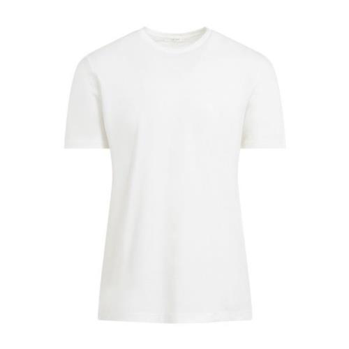 Wit Katoenen T-shirt Ronde Halslijn The Row , White , Heren