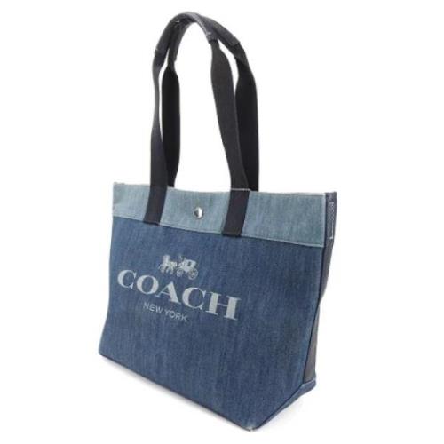 Pre-owned Denim totes Coach Pre-owned , Blue , Dames