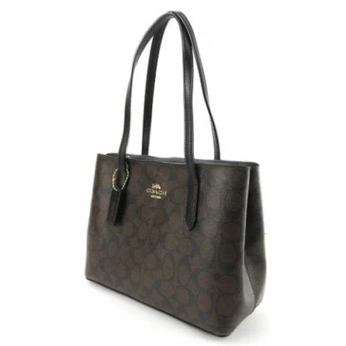 Pre-owned Leather handbags Coach Pre-owned , Black , Dames