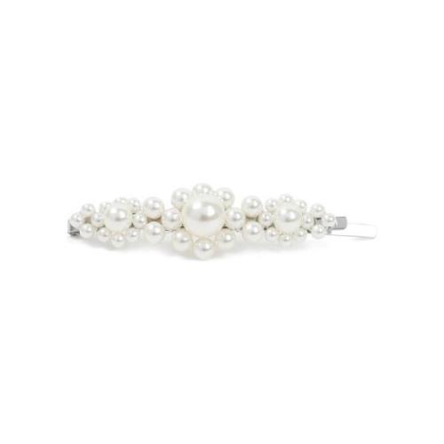 Witte Bloemen Haarklem Simone Rocha , White , Dames