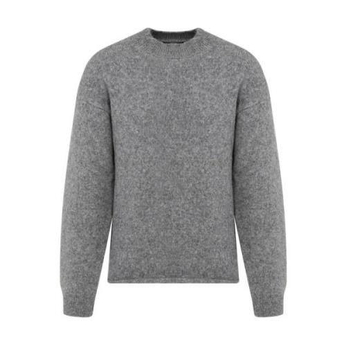 Grijze Alpaca Wol Trui Jacquemus , Gray , Heren